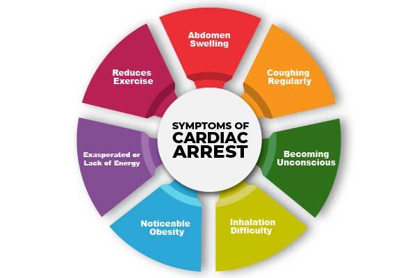 Symptoms of cardiac arrest