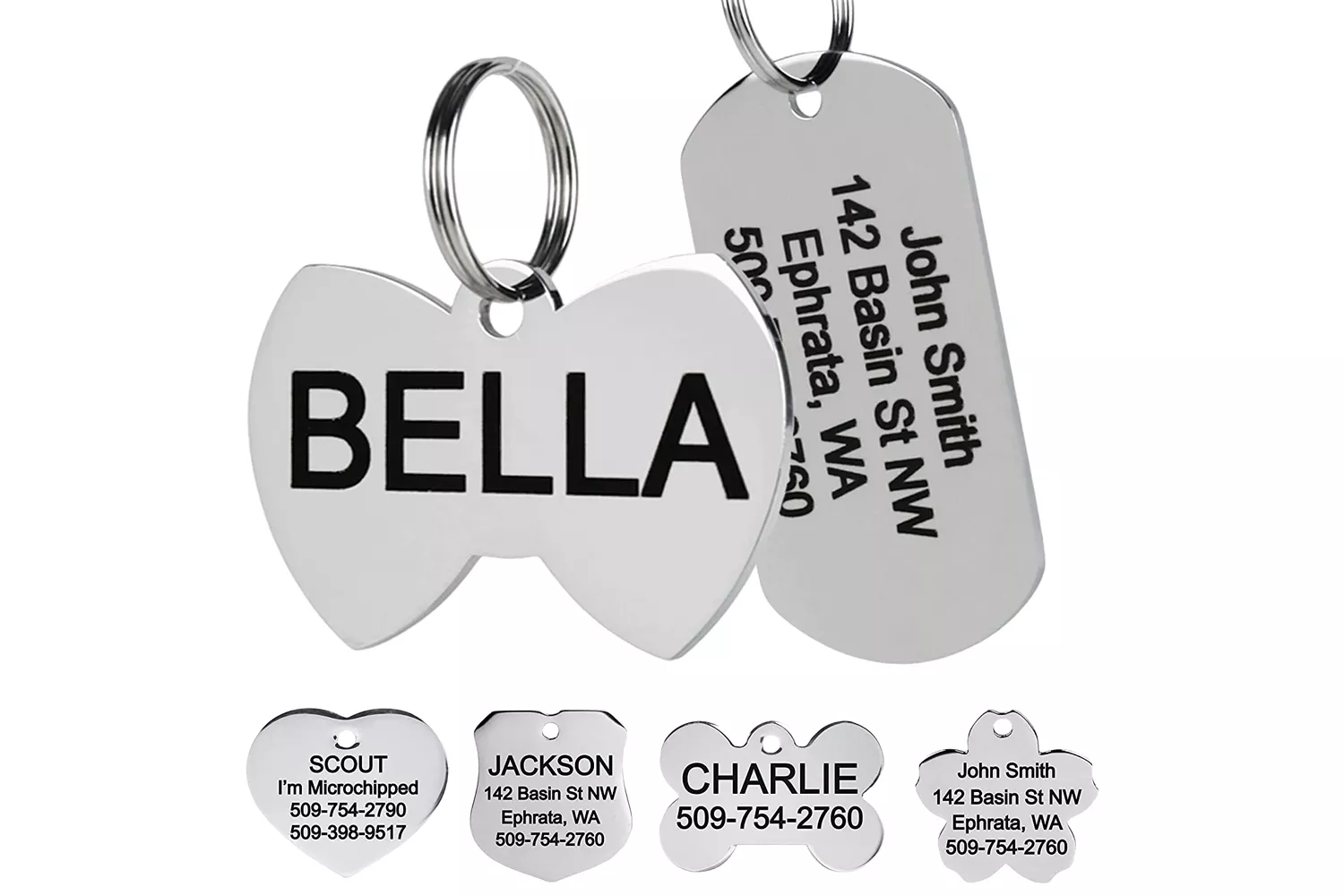 GoTags Stainless Steel Pet ID Tag